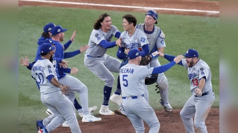MLB(影)/道奇延長賽11局5:4逆轉勝奪冠! 山本由伸獲世界大賽MVP