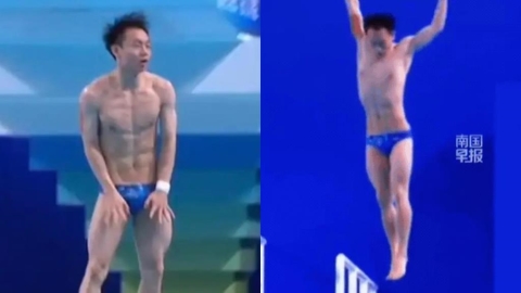 跳水／史上最糗！中國全運會跳水選手「垂直落水」吞0分⋯尷尬瞬間曝光