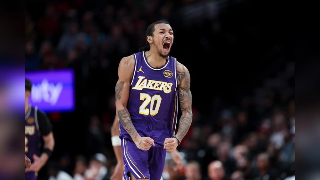 NBA(影)／湖人「21歲雙向球員」炸裂狂飆25分！「雙槍休兵」退拓荒者奪4連勝