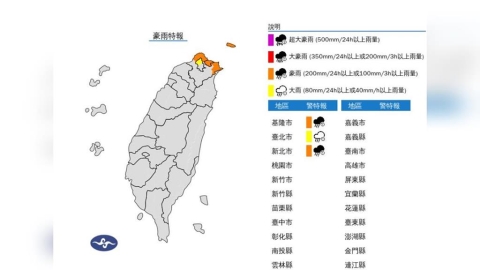 東北季風發威 3縣市雨彈狂炸「下到明天」