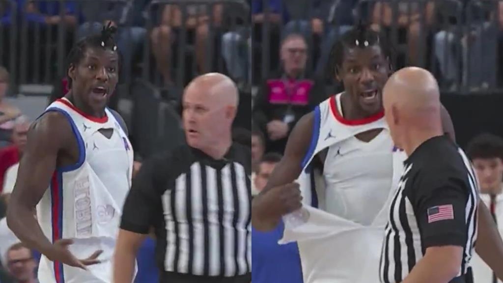 籃球(影)／「球衣整件爆開」還不吹哨？美媒替大學球員卡位抱屈：他只是要一個犯規