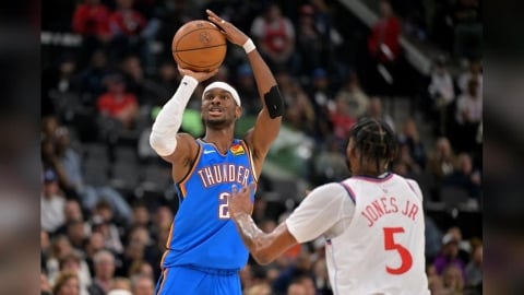 NBA(影)/SGA連80場得分20+超越傳奇紀錄! 雷霆成開季唯一不敗之師