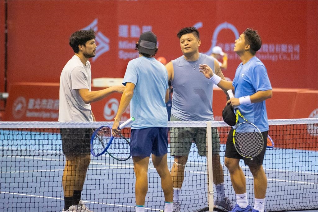 網球／「娶某前」的謝政鵬果真超威！連下10局暌違6年晉級三太子男雙8強