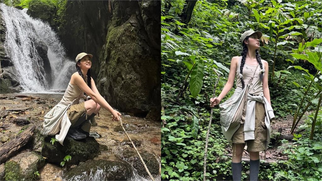 歐陽娜娜野外徒步「只穿坦克猛露膚」!突遇「熊出沒」畫面流出萬粉急關切