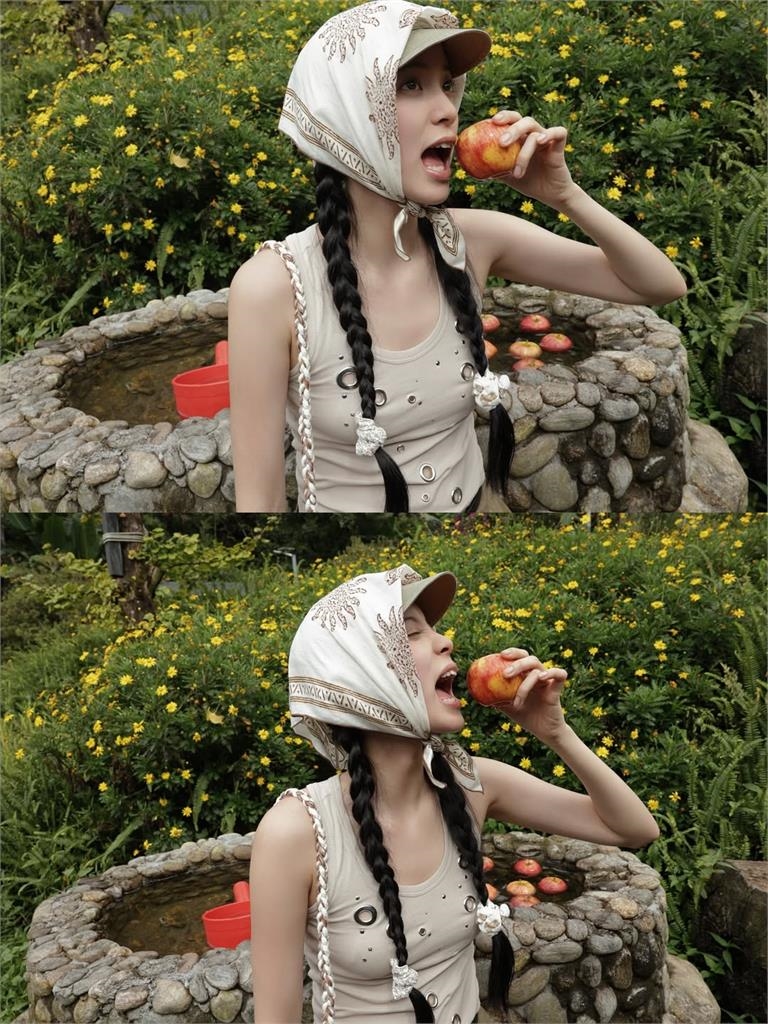 歐陽娜娜野外徒步「只穿坦克猛露膚」!突遇「熊出沒」畫面流出萬粉急關切