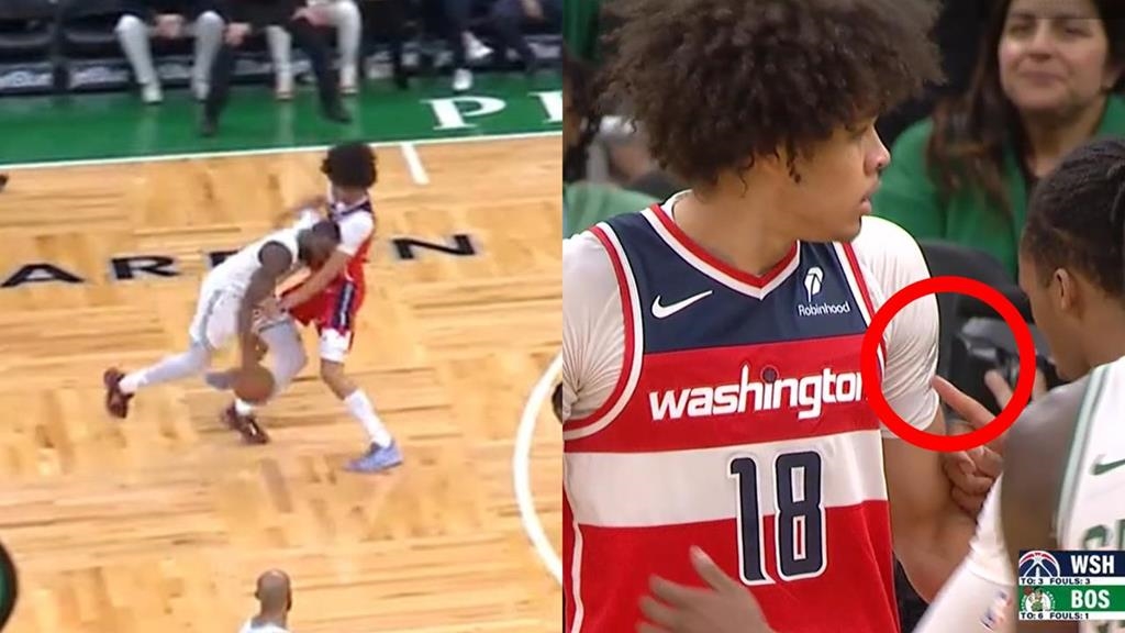 NBA(影)／「對不起又弄髒你球衣...」塞爾提克布朗「髮際線黑到對手」再掀熱議