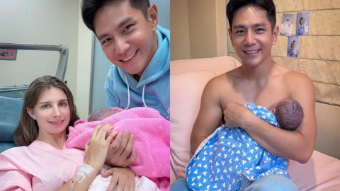 祖雄升格2寶爸「半裸抱子」照曝光！粉絲送祝福：兒女雙全湊好字