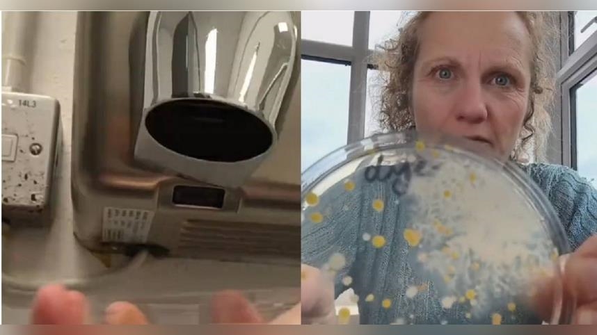 洗手後愛用烘手機？專家實驗見爆量細菌　眾人嚇壞：不敢用了