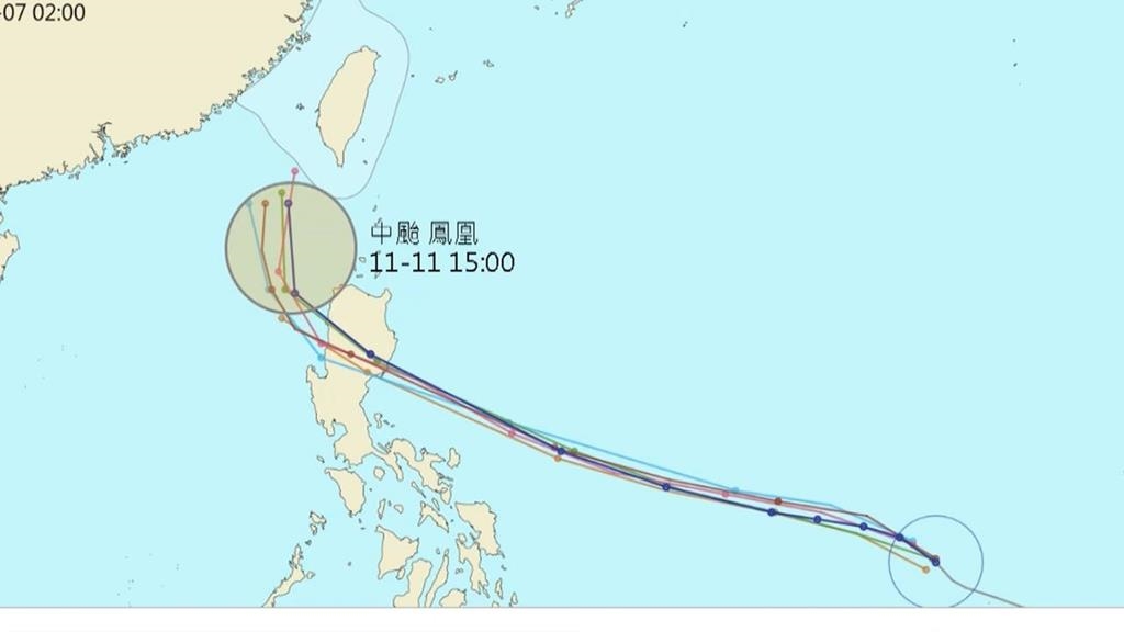 「鳳凰」預計下週一轉強颱　有機會登陸、東半部豪大雨