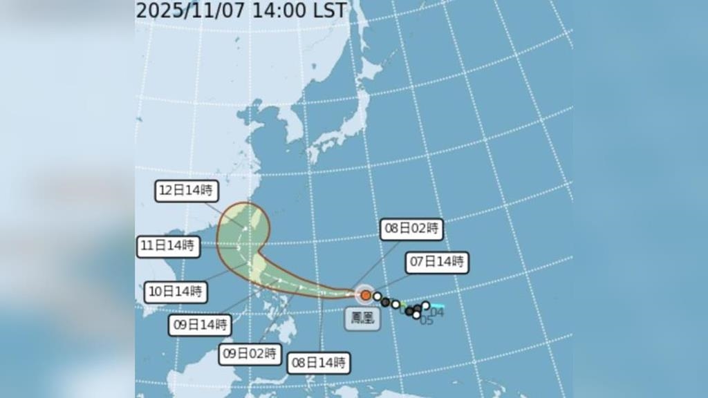 最新／氣象署曝：鳳凰颱風預報路徑西修「不排除穿台」　下週全台要嚴防豪雨