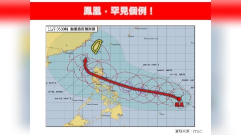鳳凰颱風最快下週一發海警 專家揭「三特點」直言:非常罕見!