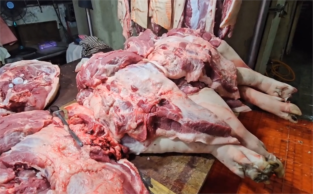 快新聞/溫體豬回歸!基隆攤商叫足豬量 怕民眾搶購忙備貨