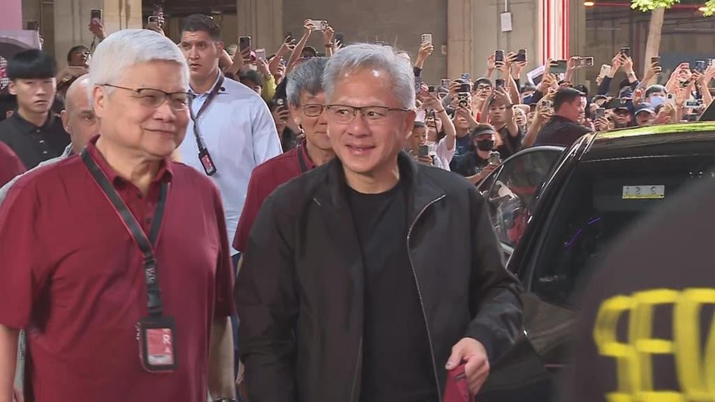 LIVE／與董座魏哲家同框！黃仁勳現身台積電運動會　喊出：我們是一家人