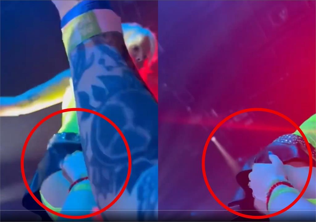 美女歌手辣穿絲襪短裙「遭鹹豬手侵犯」！粉絲襲臀8秒「超噁畫面」遭炎上