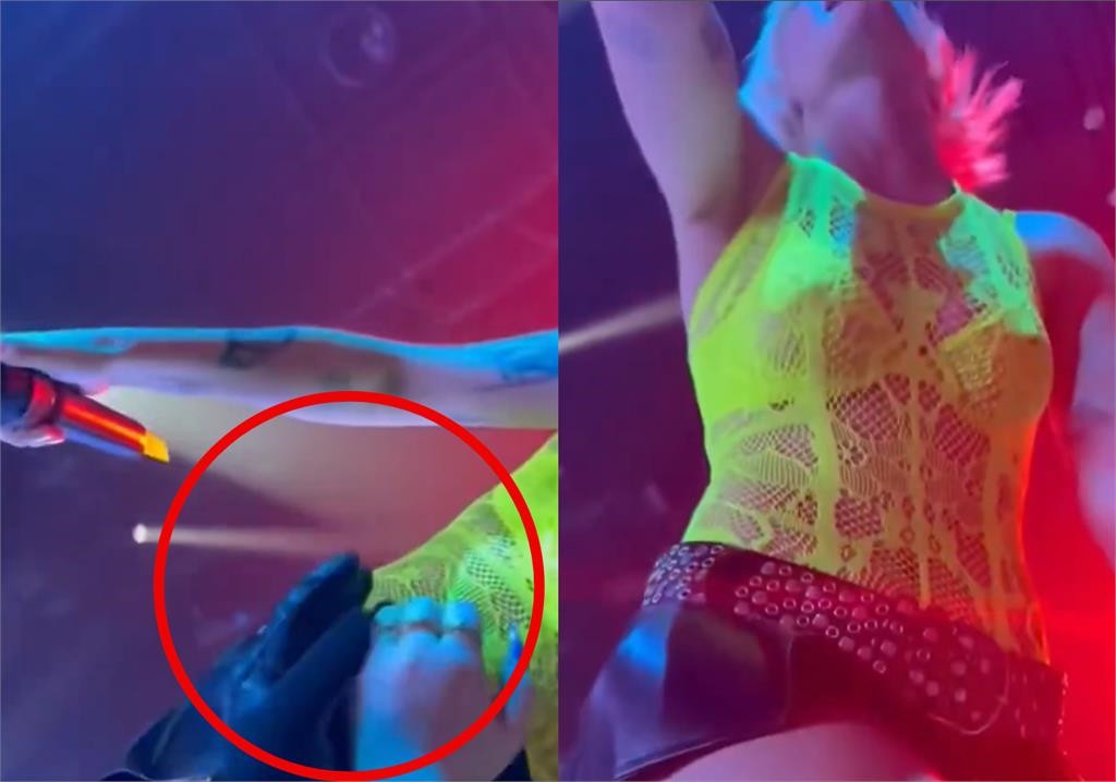 美女歌手辣穿絲襪短裙「遭鹹豬手侵犯」！粉絲襲臀8秒「超噁畫面」遭炎上