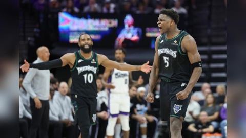 NBA/狼群肆虐狂轟本季新高144分!蟻人愛德華茲24分帶隊衝客場打爆國王