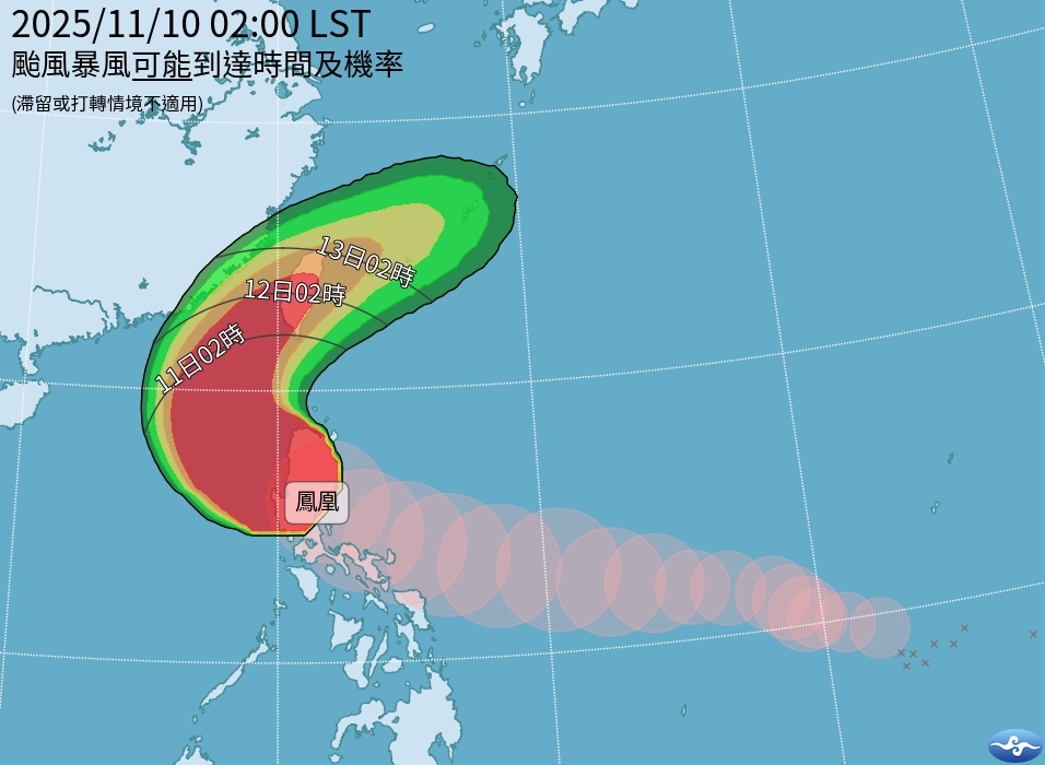 快新聞／11縣市「侵襲率破8成」　中台鳳凰暴風圈恐橫掃全台！