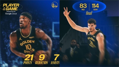 勇士怒甩溜馬31分!巴特勒化身救世主 柯瑞缺陣照樣止連敗