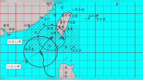 鳳凰颱風路徑南修！晚間襲高屏　9縣市恐停班停課