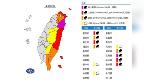 超大豪雨特報來了　鳳凰颱風逼近！11縣市雨彈下到明天