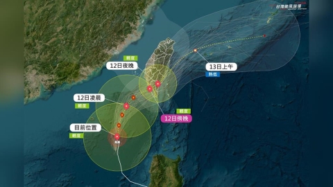 「鳳凰」颱風登陸點曝光？氣象粉專示警：台南到屏東要警戒