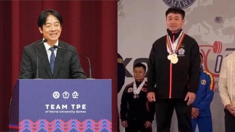 綜合/拿金牌啦!健力世錦賽林逸鈞、陳葦綾「豪取3金」賴清德總統「賀電連發」
