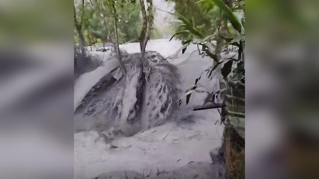 花蓮馬太鞍溪水漫過台9線  縱谷省道再度中斷