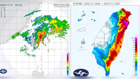 鳳凰颱風逼近!13縣市豪大雨特報 1地區「下到紫爆」