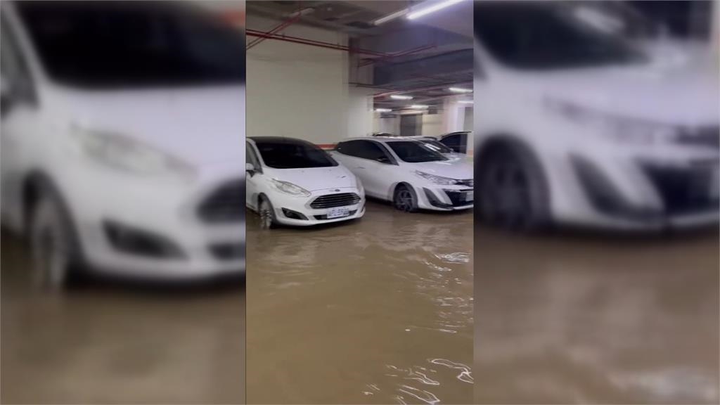 蘇澳暴雨! 煙波飯店B1數十車泡水 業者:將補償