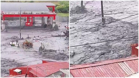 大水漫灌！花蓮「這村莊」今晨洪水來襲　駭人畫面曝光了