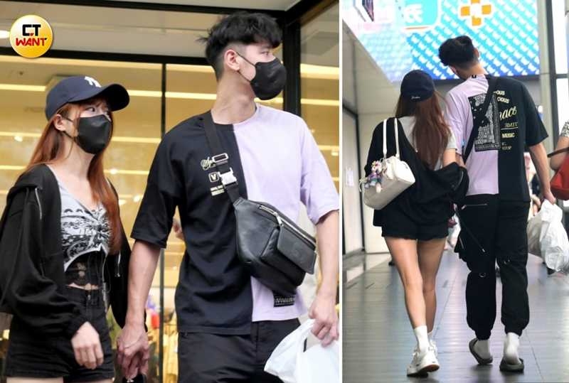 待了14小時,小倆口換了一身衣服又開車前往台北市東區,去完服飾店一下牽手一下勾手十分親密。(圖/本刊攝影組)