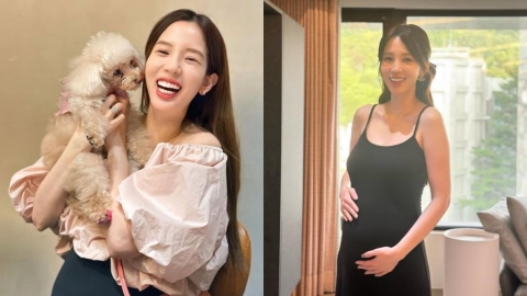 愛雅「挺6月孕肚」與先生同遊首爾　本人嗨喊：睽違兩年的假期真開心！