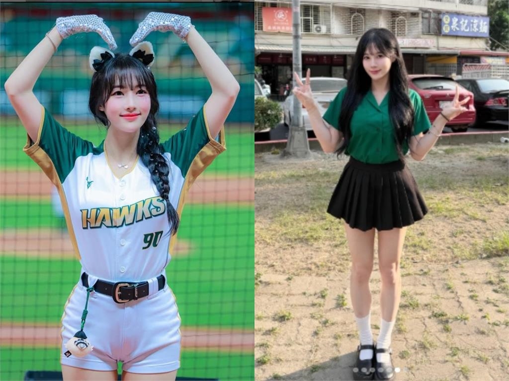 綠襯衫「超正校花」竟是韓援女神Mingo！「激短百褶裙」放送美腿掀暴動
