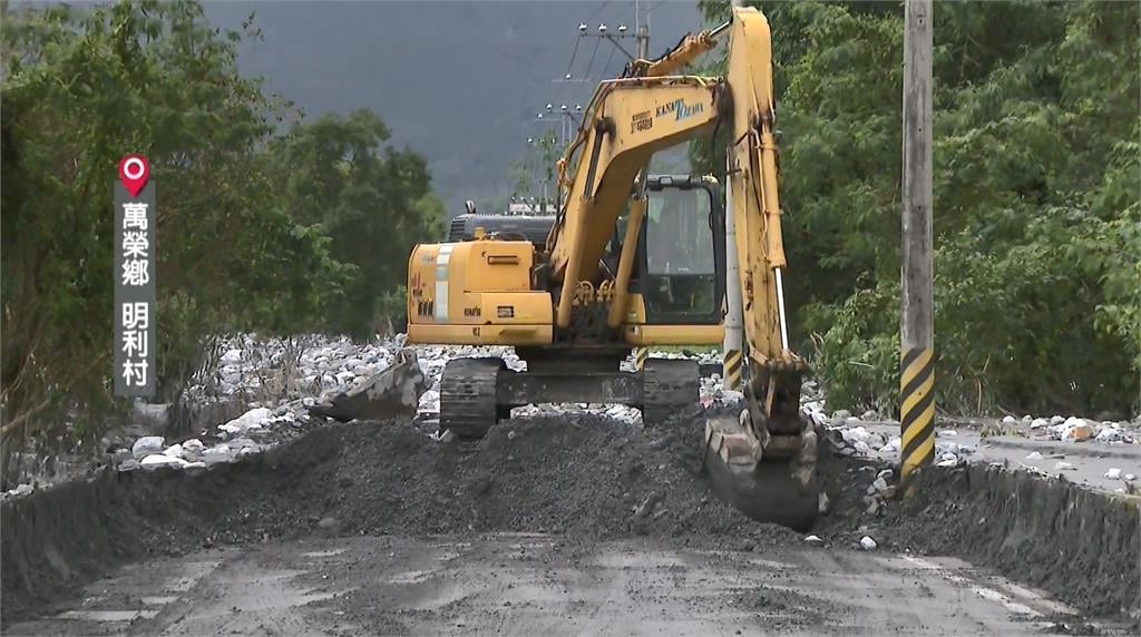 明利村滿是泥濘現況曝　水利署：一週完成臨時堤防