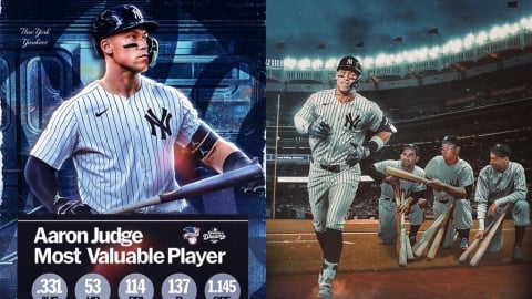 MLB(影)／史上最難抉擇！洋基法官再獲美聯MVP　力退60轟勞「驚險蟬聯」