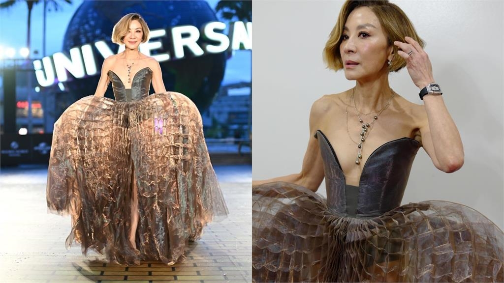 63歲楊紫瓊「中路大開」耍辣走紅毯！網見裙襬「激似1滷味」全笑瘋：突然好台