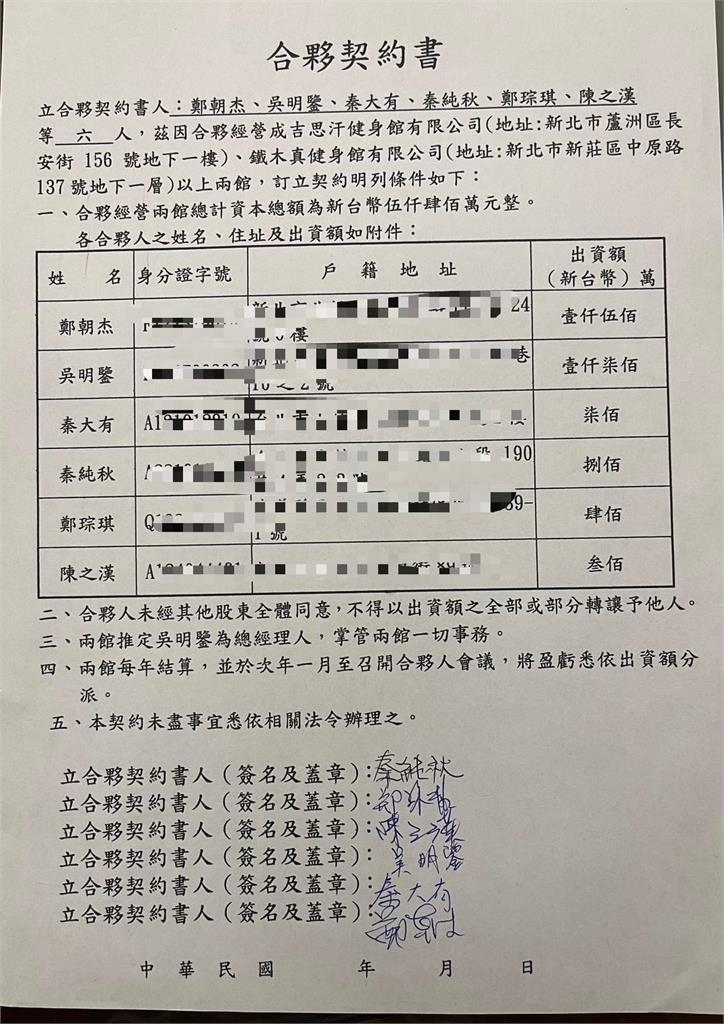 開健身房耗資5400萬!傳「館長只出300萬」契約曝總監:那筆我借他的