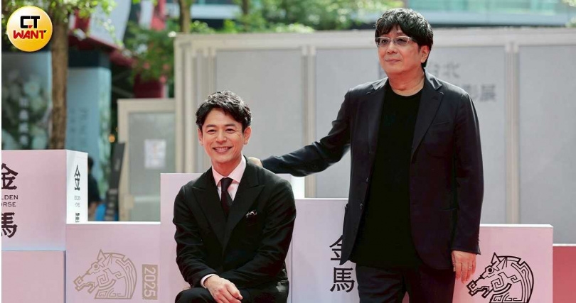 妻夫木聰與導演大友啟史為宣傳《寶島》來台。（圖／黃耀徵攝）