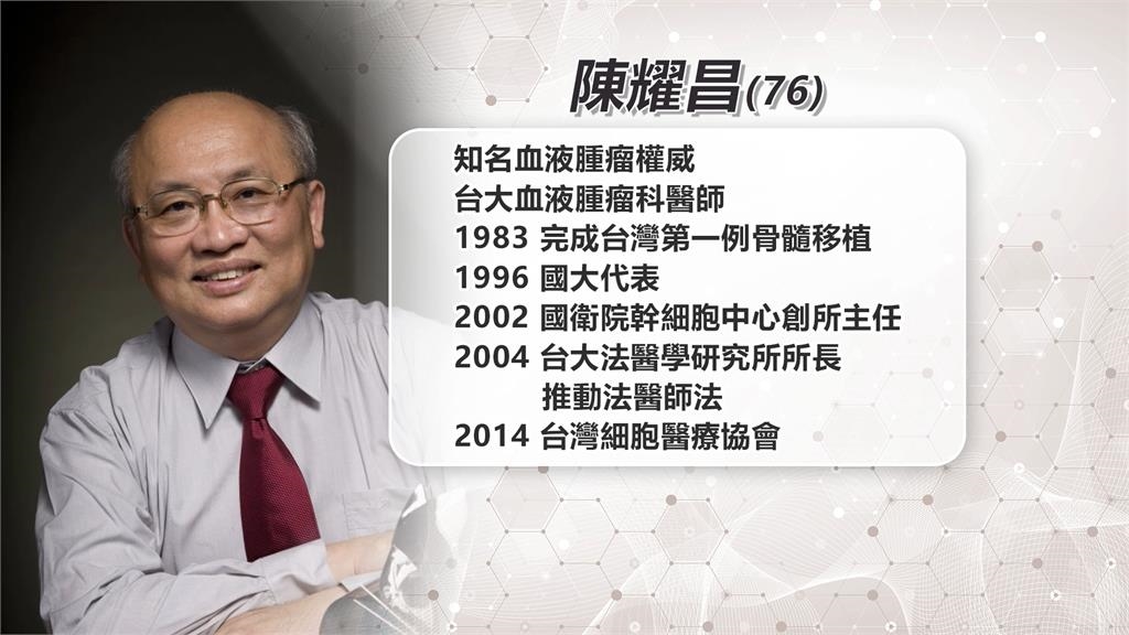 「血液腫瘤權威」陳耀昌76歲癌逝　石崇良哽咽痛失恩師、首席顧問
