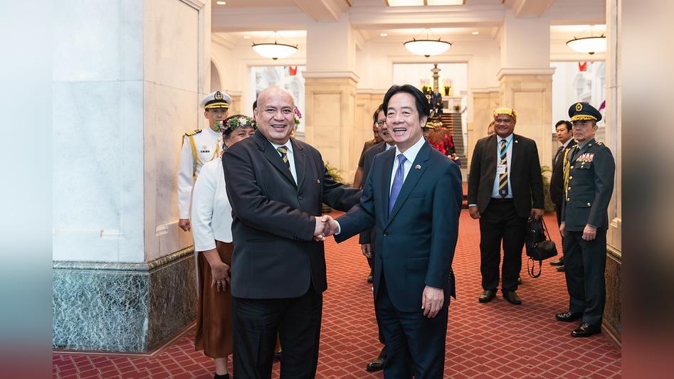 吐瓦魯總理率團訪台　賴清德國宴迎賓：兩國邦誼「牢不可破」