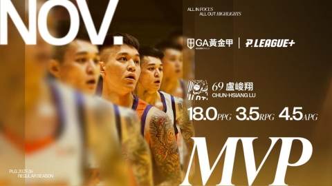 PLG(影)/「夜王」怎麼輸!七度獲單月MVP 盧峻翔再創聯盟新紀錄