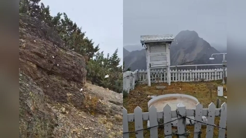 全台冷颼颼 玉山飄下30分鐘「初雪」民眾超驚喜