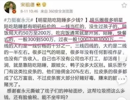 于朦朧命案牽扯中國潛規則！他揭一線女星陪睡價碼：「做1事」最多拿1.3億