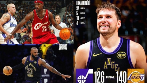 詹皇23季首戰回歸！湖人5人上雙　攜唐西奇轟垮爵士