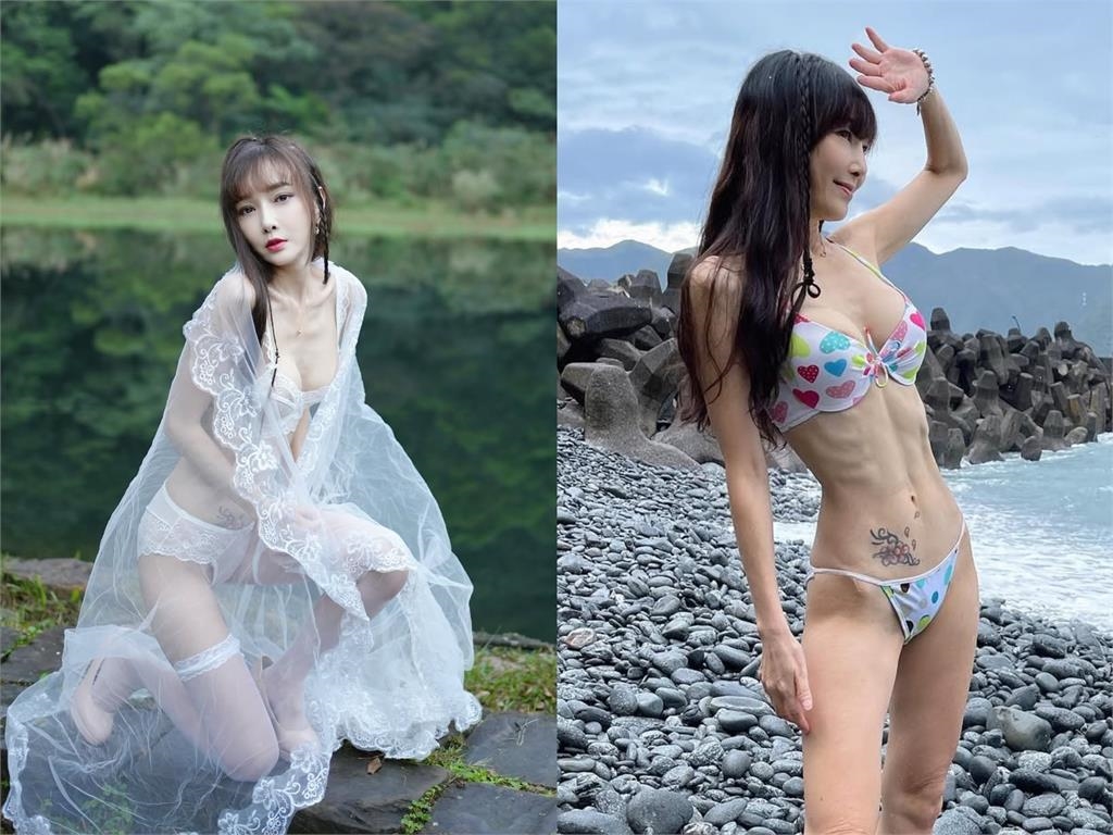 59歲美魔女胡文英「全脫了」!上身淨空僅髮遮點洩出「超狂弧線」