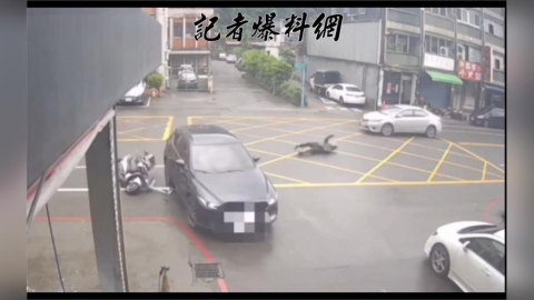 宜蘭蘇澳驚險人車分離!騎士噴飛滑行數公尺 秒站起僅受輕傷