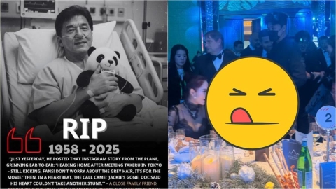 粉專突公開「成龍插管照」爆死訊！本尊現身派對「71歲回春真面目」網驚：毛骨悚然