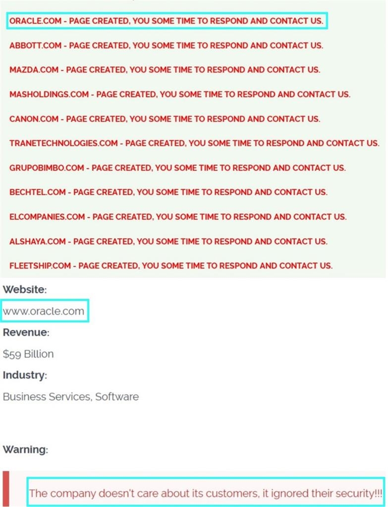 獨家/零日漏洞攻擊連環爆!甲骨文也被入侵 駭客譏諷「這公司根本不在乎顧客」