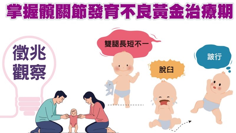 孩子換尿布有咔嗒怪聲?醫:恐是髖部問題 及早發現避免終生跛行