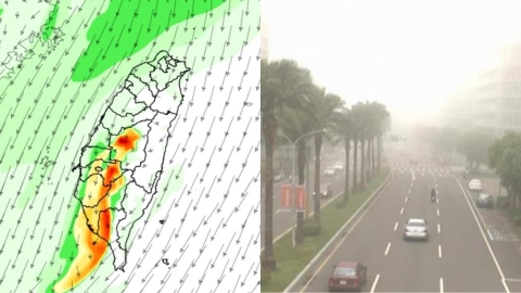 中國沙塵、霾害籠罩全台！專家示警「連3天亮橘燈」一地區最慘